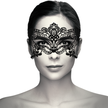 Coquette Chic Desire - Black Lace Mask With Ribbon