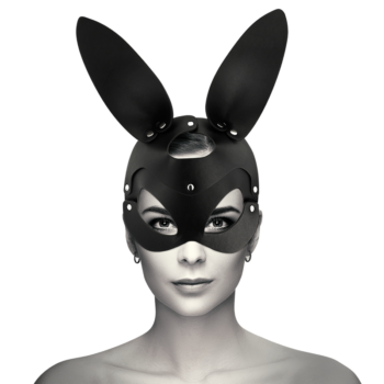 Coquette Chic Desire - Vegan Leather Mask With Rabbit Ears