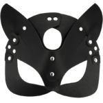 Coquette Chic Desire - Vegan Leather Mask With Cat Ears