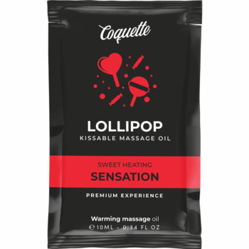 COQUETTE CHIC DESIRE - ÓLEO DE MASSAGEM BEIJVEL DE BOLSO COM EFEITO DE CALOR PIRULITO 10 ML