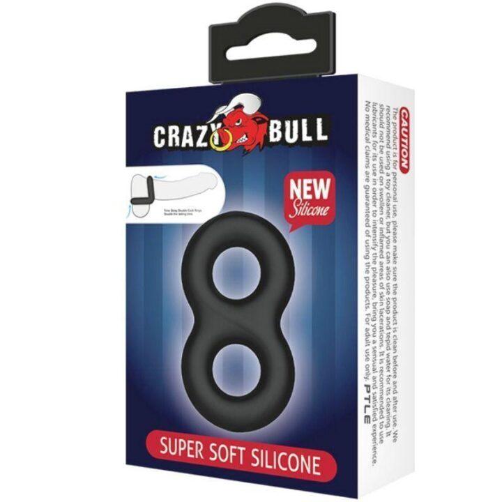 CRAZY BULL - ANEL DE SILICONE DUPLO INFINITO