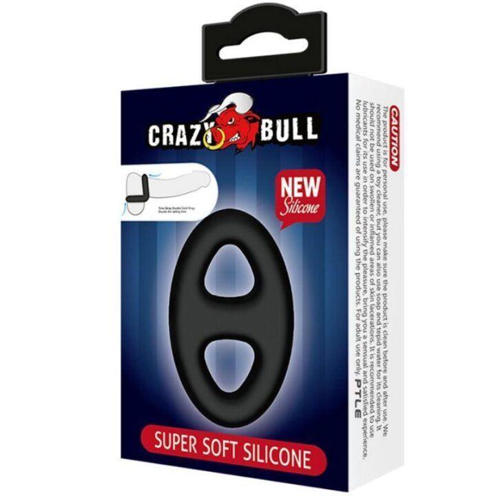 CRAZY BULL - ANEL DE SILICONE OVAL DUPLO