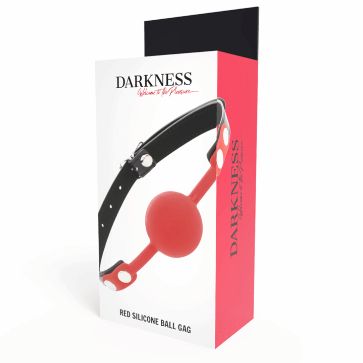 DARKNESS - MORDAÇA DE SILICONE VERMELHA