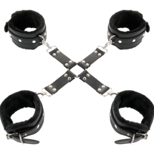 DARKNESS - ALGEMAS DE COURO PARA PÉS E MÃOS PRETAS