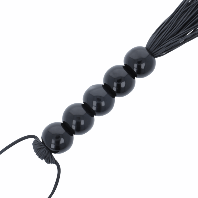 DARKNESS - CHICOTE BONDAGE PRETO COM CABO DE COURO