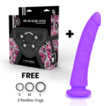Delta Club - Toys Arnes + Dong Purple Silicone 20 Cm -o- 4 Cm