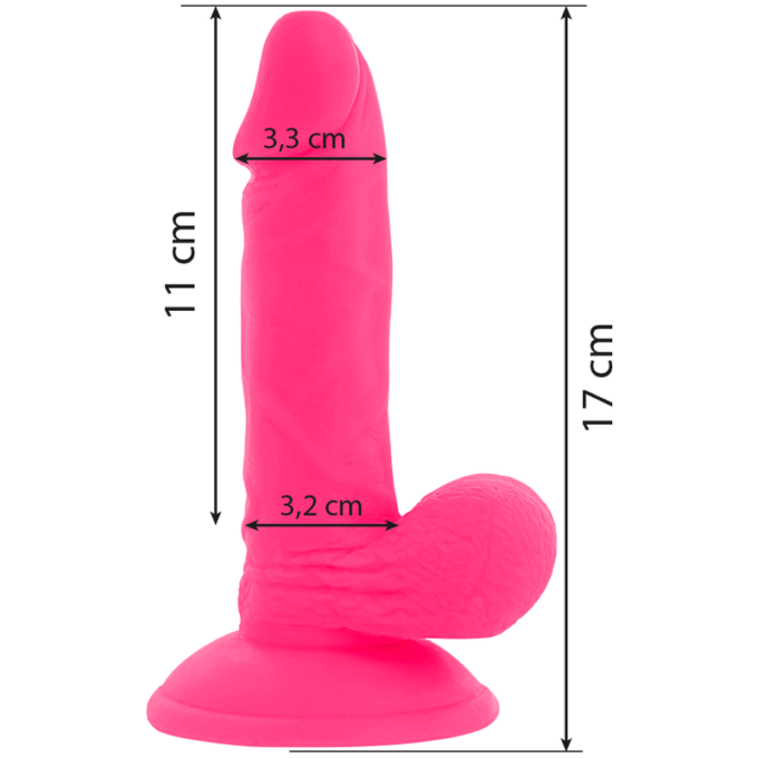 Diversia - Flexible Vibrating Dildo Pink 17 Cm -o- 3.3 Cm