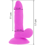 Diversia - Flexible Vibrating Dildo Purple 17 Cm -o- 3.3 Cm