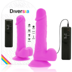 Diversia - Flexible Vibrating Dildo Purple 20.5 Cm -o- 4.2 Cm