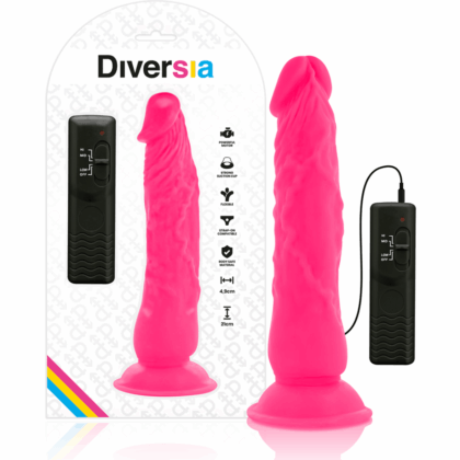 DIVERSIA-DIVERSIA-FLEXIBLE-VIBRATING-DILDO-21-CM-PINK-1