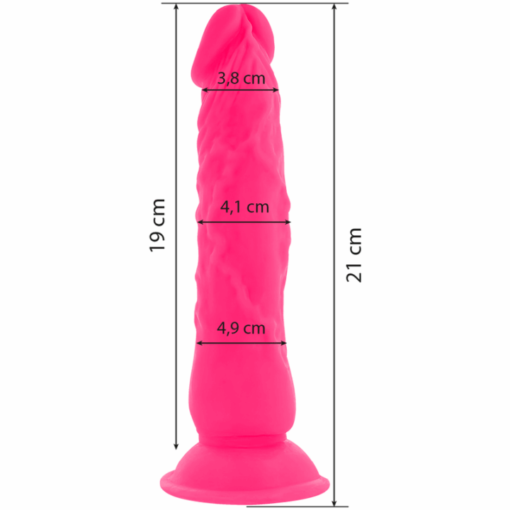 DIVERSIA - FLEXÍVEL VIBRATÓRIO ROSA 21 CM -O- 4.9 CM