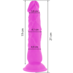 Diversia - Flexible Vibrating Dildo Purple 21 Cm -o- 4.9 Cm