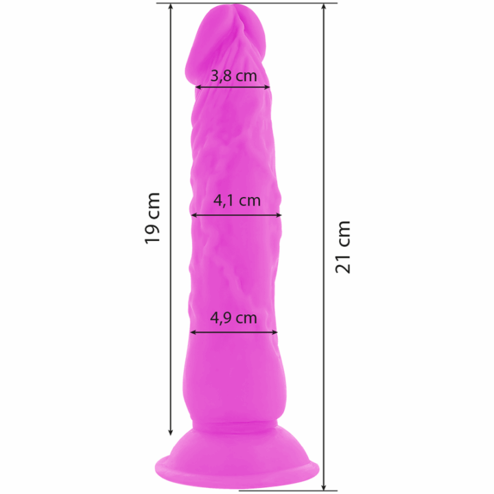DIVERSIA - FLEXÍVEL VIBRAO VIBRANTE ROXO 21 CM -O- 4.9 CM