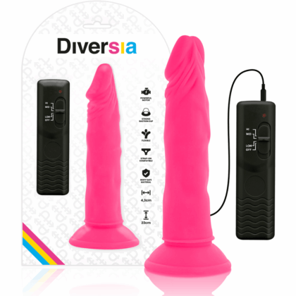 DIVERSIA-DIVERSIA-FLEXIBLE-VIBRATING-DILDO-23-CM-PINK-1