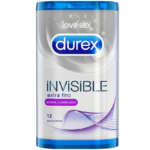 Durex - Invisible Extra Lubricated 12 Units