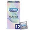 Durex - Invisible Extra Lubricated 12 Units
