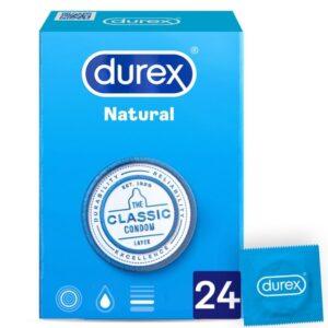 DUREX - PRESERVATIVOS NATURAIS 24 UNIDADES