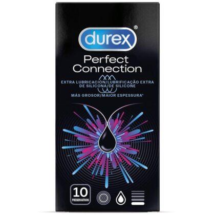 DUREX - CONEXÃO PERFEITA LUBRIFICAÇÃO EXTRA DE SILICONE 10 UNIDADES