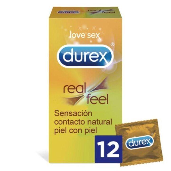 DUREX - CAMISINHAS REAL FEEL SEM LÁTEX 12 UNIDADES