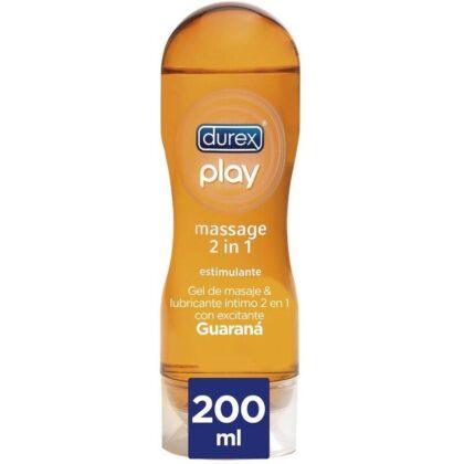 DUREX - GEL LUBRIFICANTE DE MASSAGEM ESTIMULANTE DE GUARANÁ 200 ML