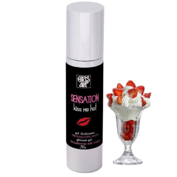 Eros-art - Sensattion Natural Lubricant Strawberries With Cream 50 Ml