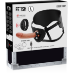 Fetish Submissive Cyber Strap - Harness With Remote Control Dildo Watchme L Technology