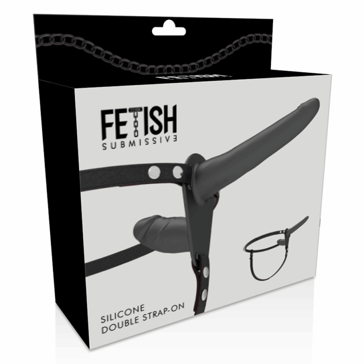 FETISH SUBMISSIVE HARNESS - DUPLA PENETRAO PRETO