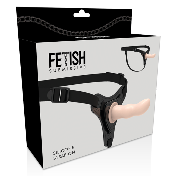 Fetish Submissive Harness - Flesh Silicone G-spot 12.5 Cm