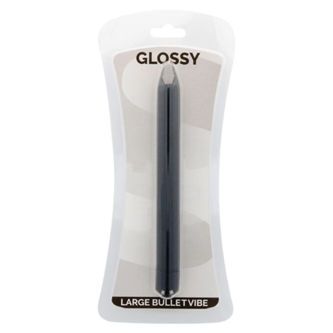 Glossy - Slim Vibrator Black
