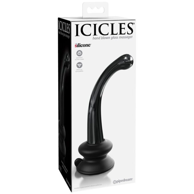 Icicles - N. 87 Glass Dildo With Suction Cup
