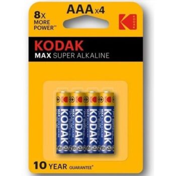Kodak - Max Super Alkaline Battery Aaa Lr03 Blister * 4