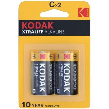 Kodak - Xtralife Alkaline Batteries C X 2 Units