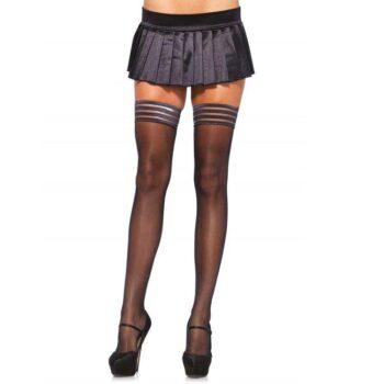LEG AVENUE - MEIAS FISHNET COM COSTURA TRASEIRA EFEITO REDEMOINHO