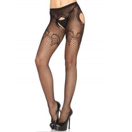 LEG AVENUE - COM GARTER EXCLUSIVE PRETO