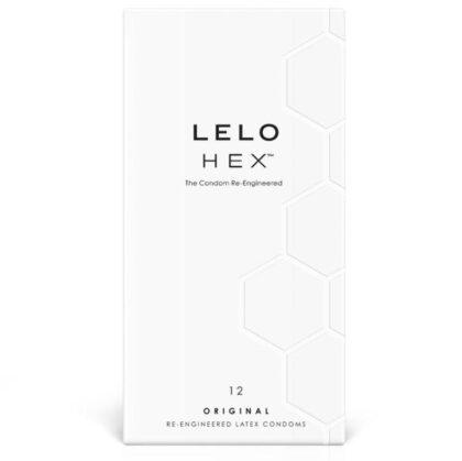 LELO - CAIXA DE PRESERVATIVO HEX 12 UNIDADES