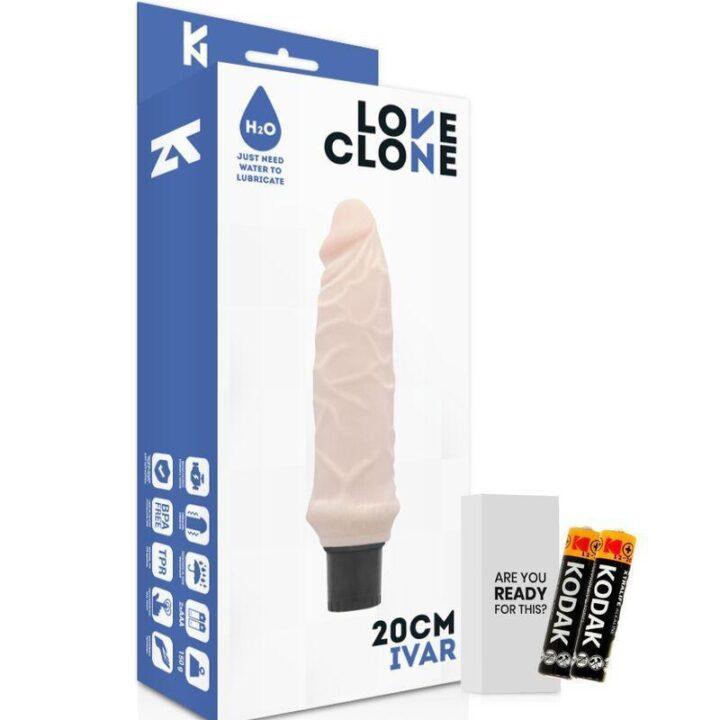 LOVECLONE - IVAR SELF LUBRICATION VIBRATOR 20 CM -O- 3.7 CM