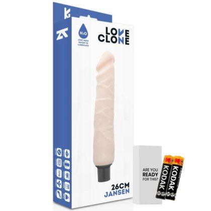 LOVECLONE - VIBRADOR AUTO LUBRIFICANTE JANSEN 26 CM -O- 4.2 CM
