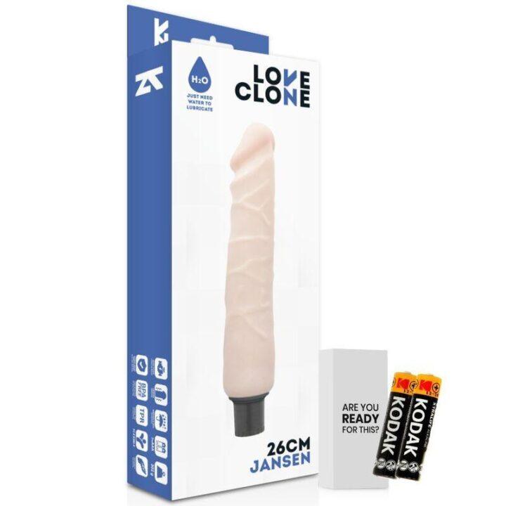 LOVECLONE - JANSEN SELF LUBRICATION VIBRATOR 26 CM -O- 4.2 CM