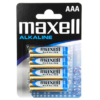 Maxell - Battery Aaa 4pcs