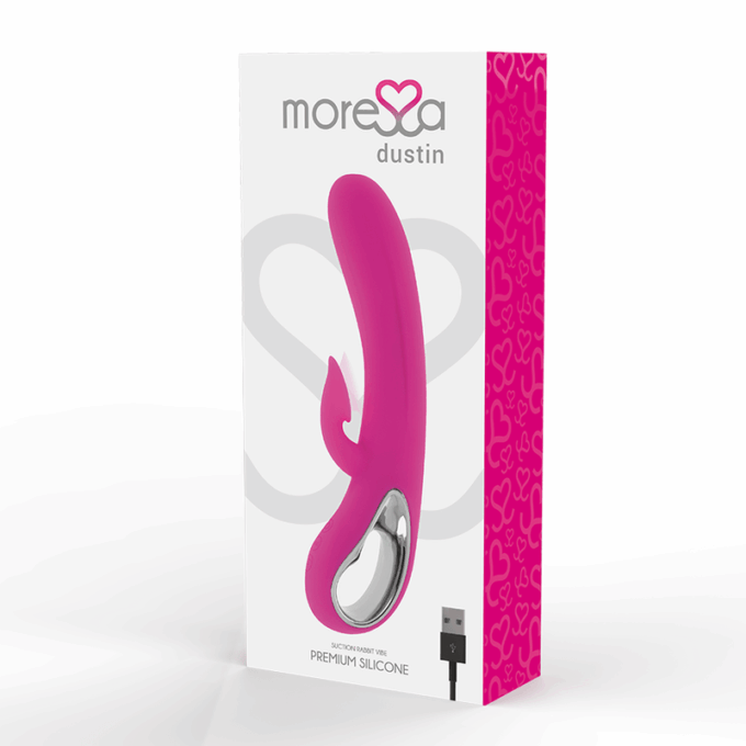 MORESSA - DUSTIN SUCÇÃO CLITÓRICA E VIBRAÇÃO PODEROSA SILICONE PREMIUM RECARREGÁVEL