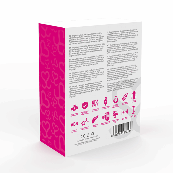 MORESSA - NIX VIBRADOR CONTROLE REMOTO ROSA