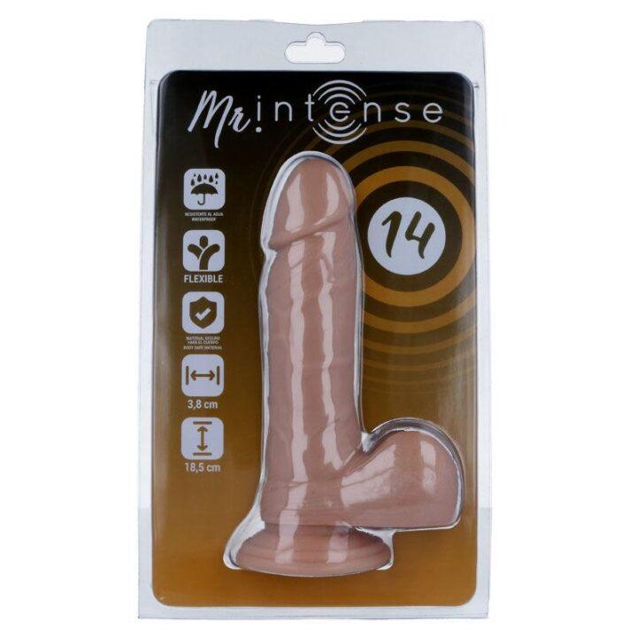 MR INTENSE - 14 PÊNIS REALÍSTICO 18.5 CM -O- 3.8 CM