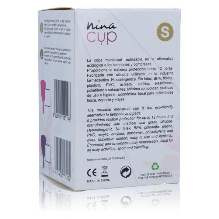 NINA KIKÍ - COPO MENSTRUAL ROSA - TAMANHO S