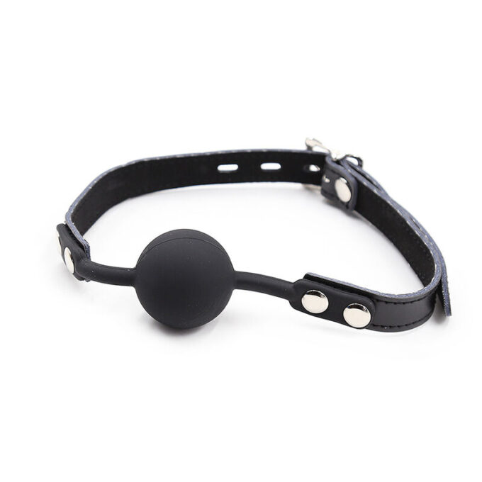 Ohmama Fetish - Silicone Ball Gag With Leather Belt