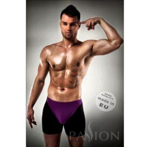 PASSION - BOXER 009 LILAC/PRETO LINGERIE ERÓTICA S/M