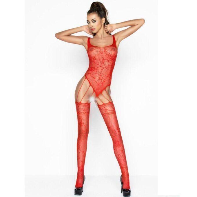 PASSION - MULHER BS034 BODYSTOCK VERMELHO TAMANHO ÚNICO