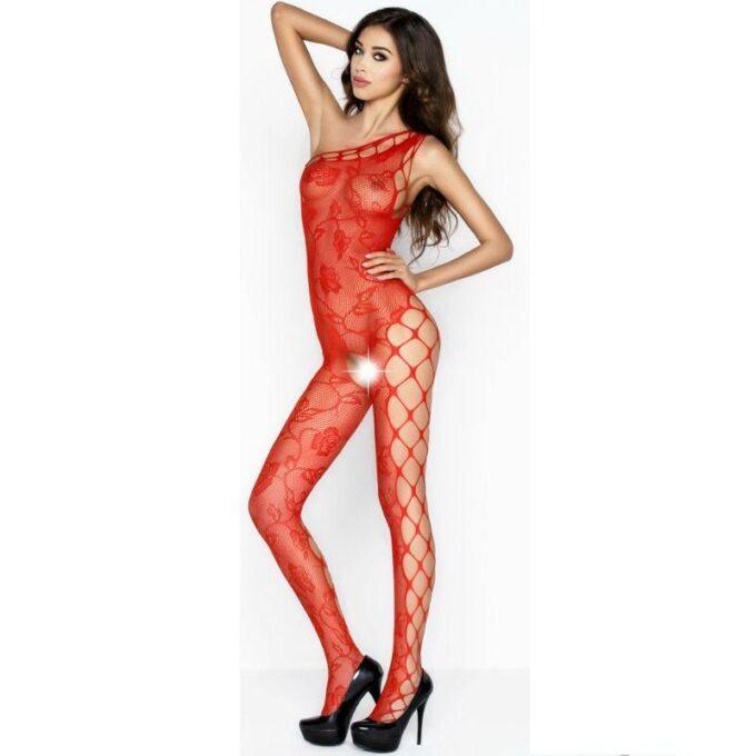 PASSION - MULHER BS036 BODYSTOCK VERMELHO TAMANHO ÚNICO