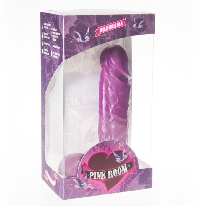Pink Room - Amadeo Realistic Dildo Purple 15.5 Cm