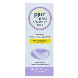 PJUR - MED SENSITIVE GLIDE LUBRIFICANTE BASE DE GUA 2 ML