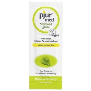 PJUR - MED VEGAN GLIDE LUBRIFICANTE  BASE DE GUA 2 ML
